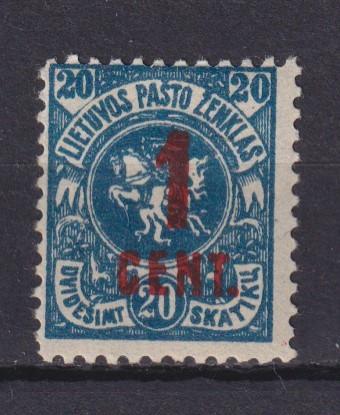 Lietuva 1922 Mi 143 (be VŽ) MH