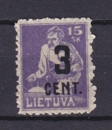 Lietuva 1922 Mi 158 MNH