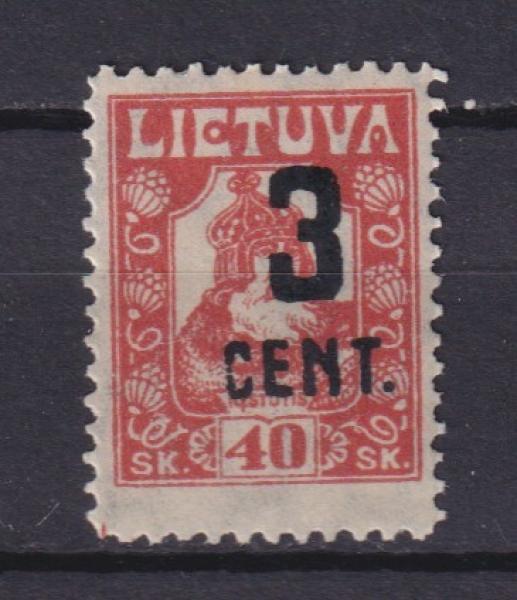 Lietuva 1922 Mi 161 MNH