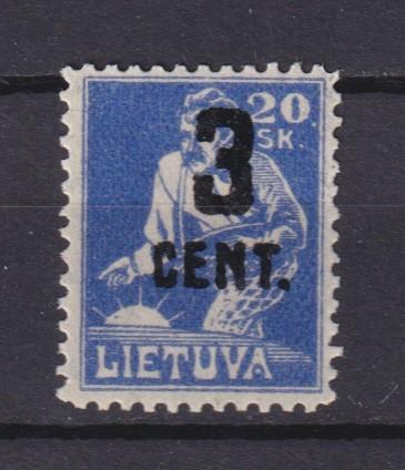 Lietuva 1922 Mi 159 MNH