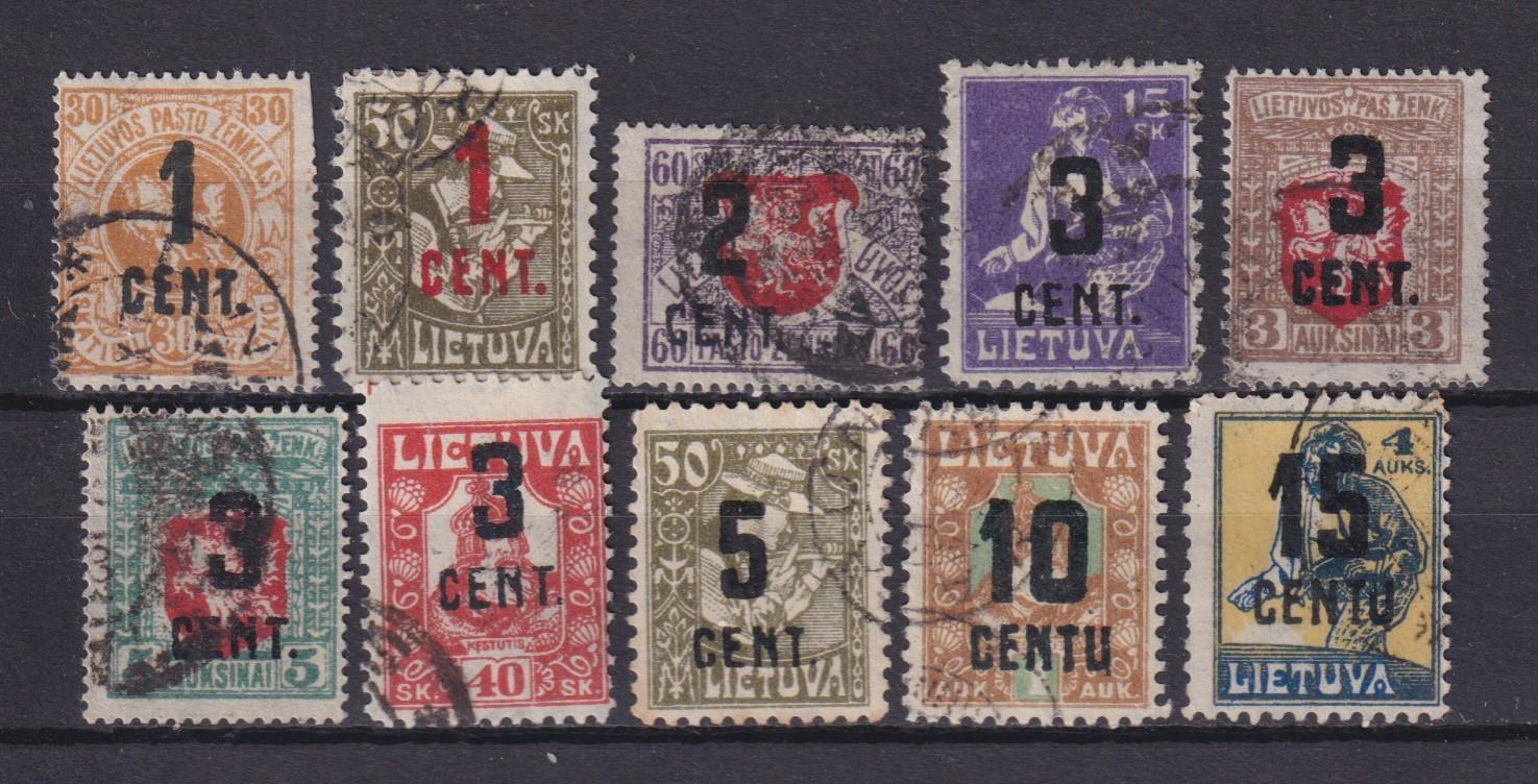 Lietuva 1922 antsp. 10 vnt.