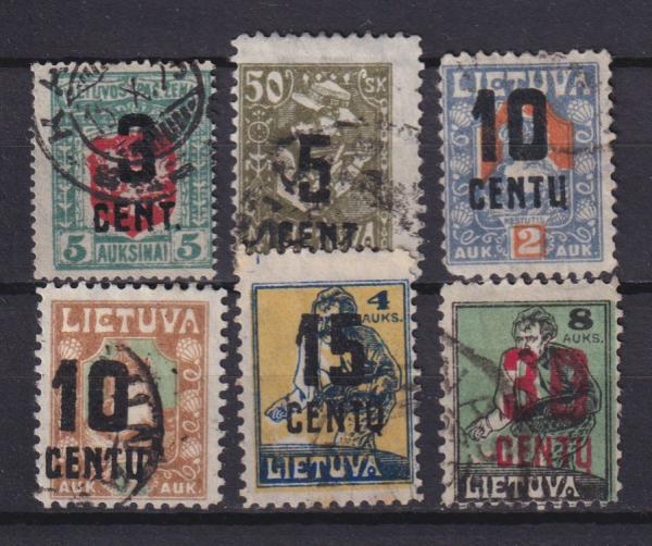 Lietuva 1922 antsp. 6 vnt.