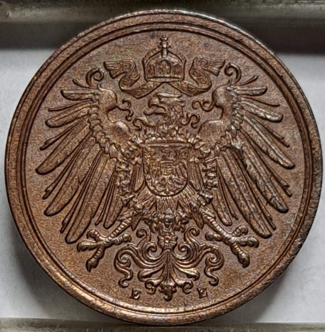 Vokietija 1 Pfenigas E 1903 UNC KM#10 Nr (6535)