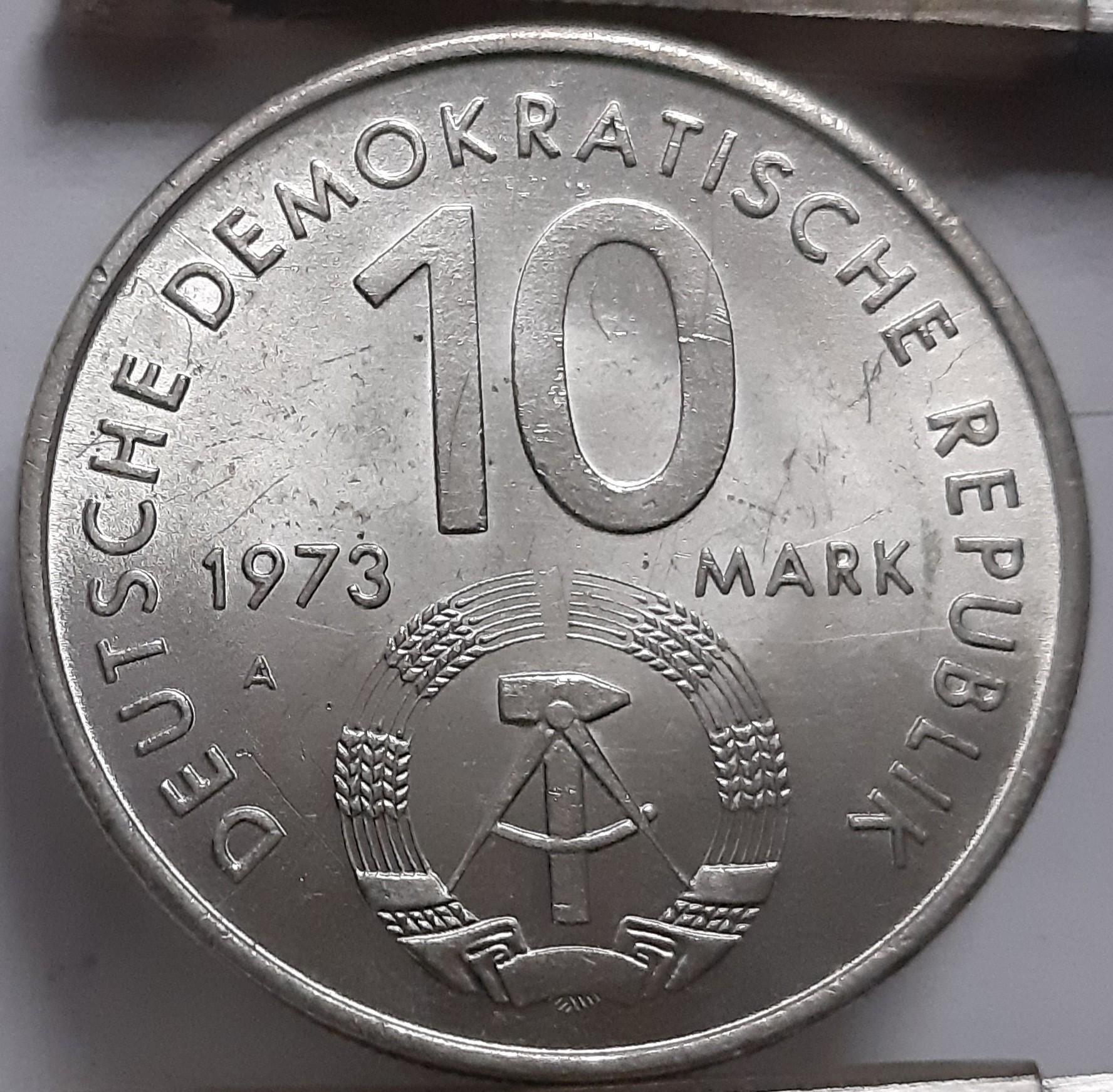 Vokietija 10 Markiu 1973 Proginė KM#44 (6172)