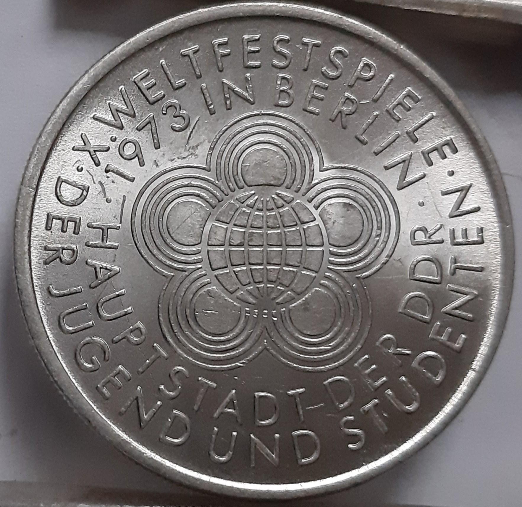Vokietija 10 Markiu 1973 Proginė KM#44 (6172)