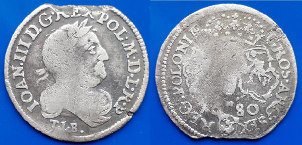 Jonas III Sobieskis  -  šeštokas 1680m. ( R )