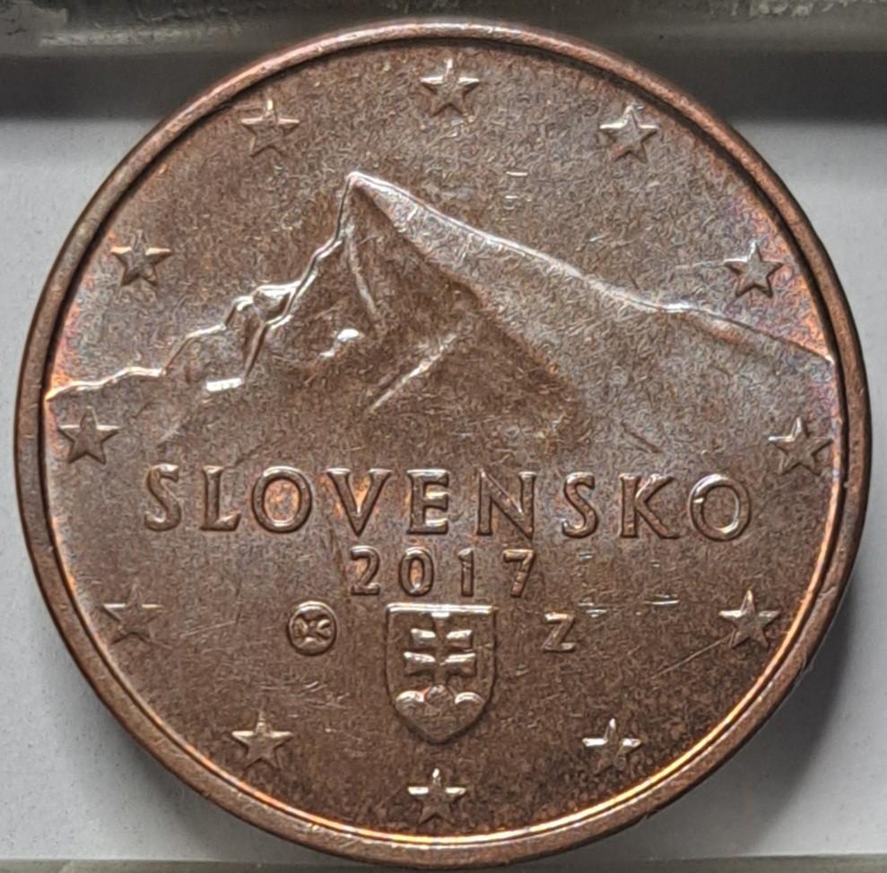 Slovakija 2 euro centai 2017 KM#96 (6549)