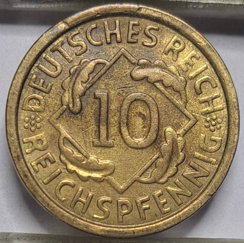 Vokietija 10 reichspfenigų G 1925 KM#40 (6555)