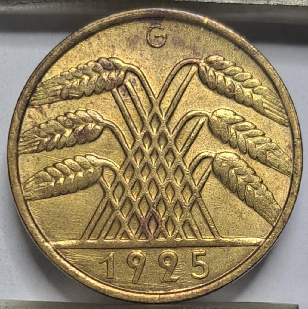 Vokietija 10 reichspfenigų G 1925 KM#40 (6555)