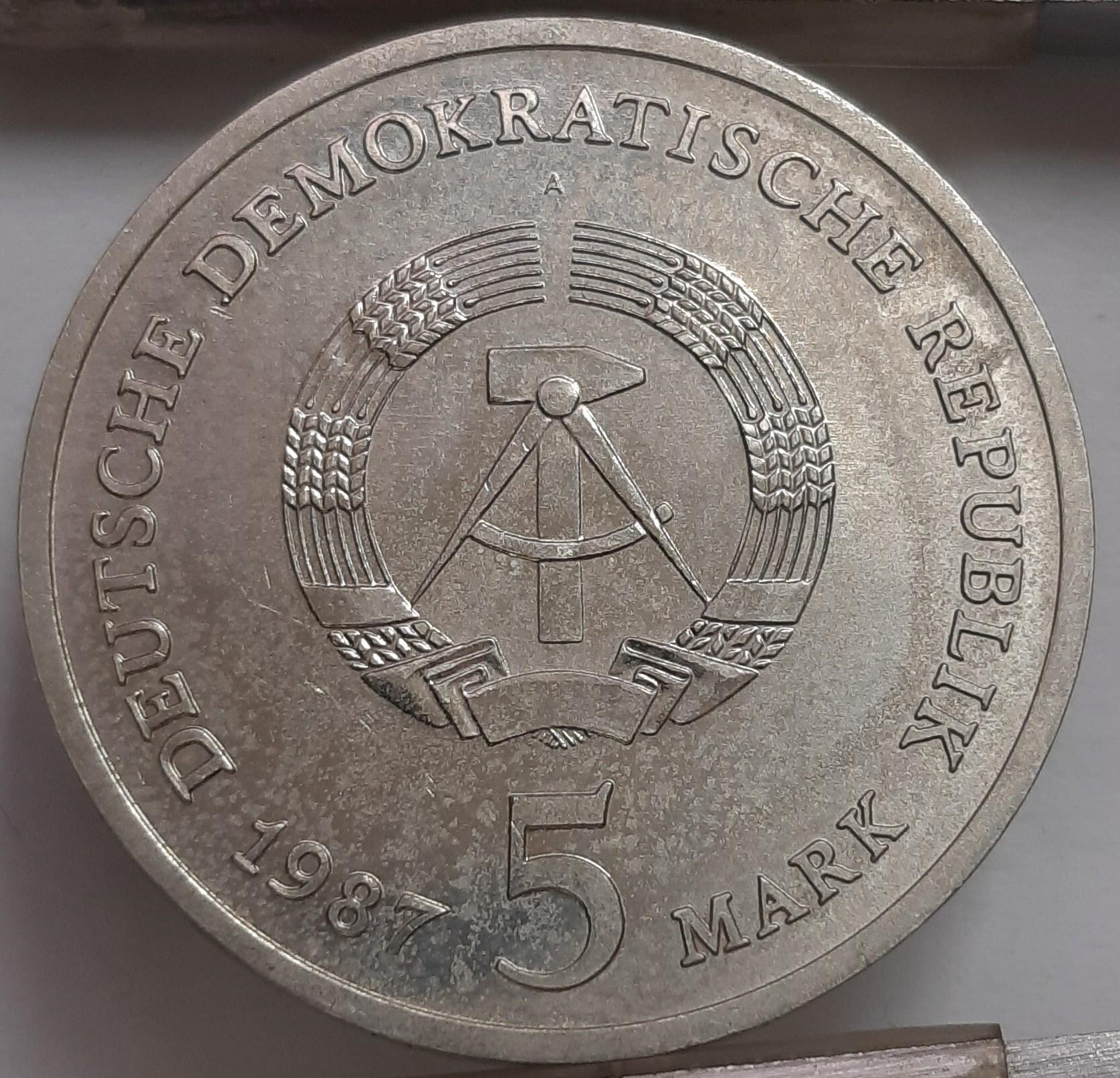 Vokietija 5 Markės 1987 KM#115 Proginė (6200)
