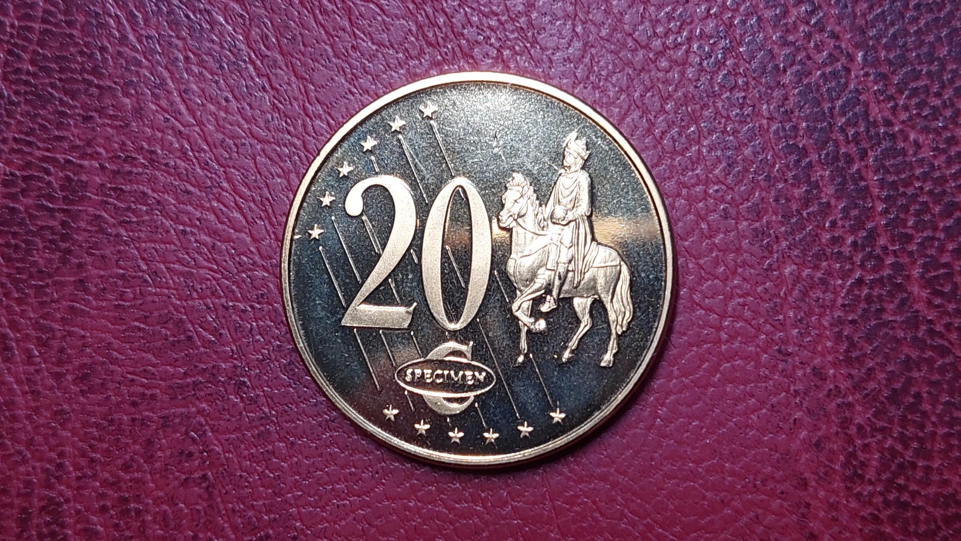 20 Euro Cent bandinys Probe Essai 2004 Malta