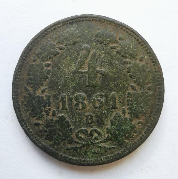 Austrija 4 kreuzer 1851