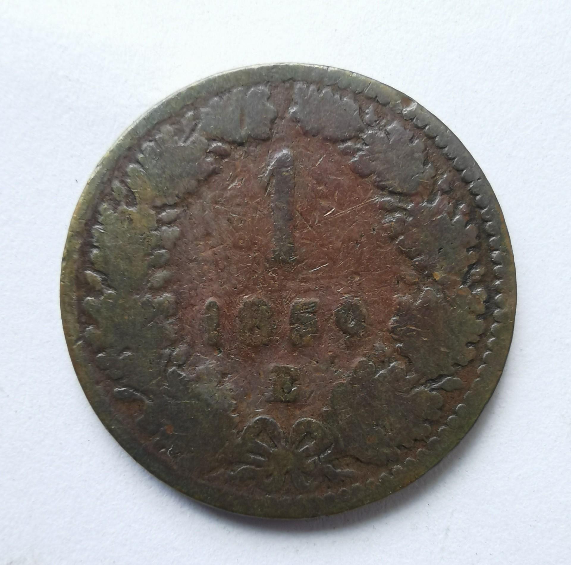 Austrija 1 kreuzer 1859