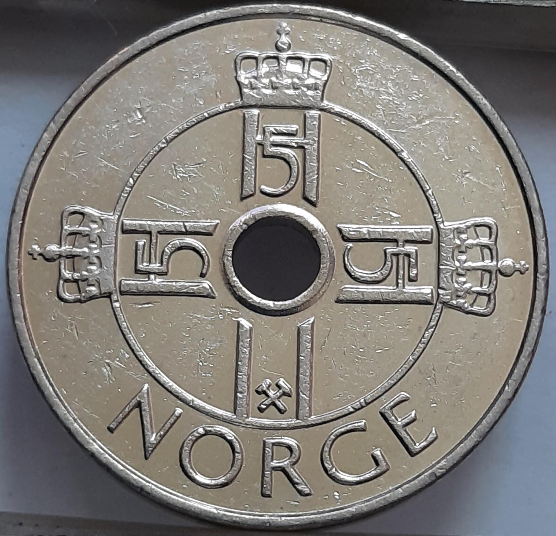 Norvegija 1 krona 2009 KM#462 (6568)