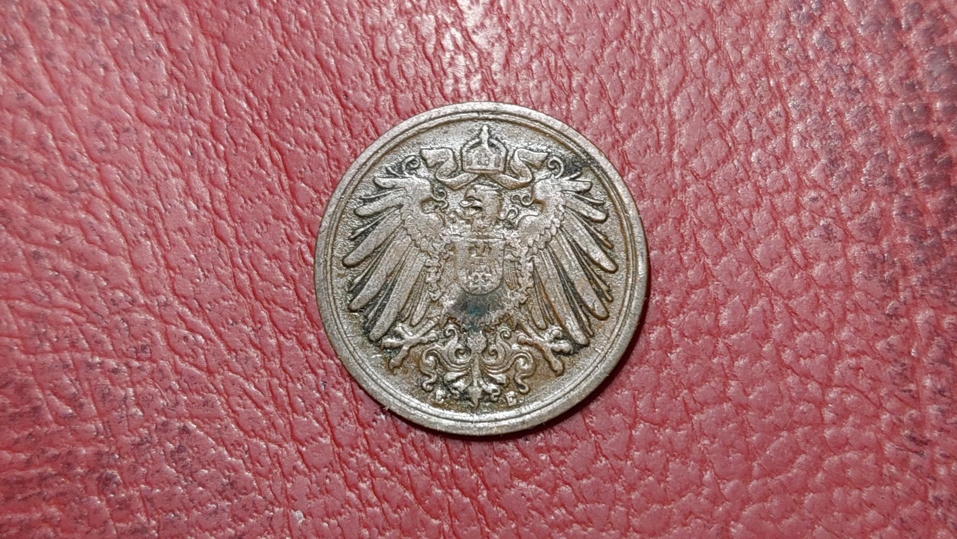 Vokietija 1 pfenigas, 1894E KM# 10