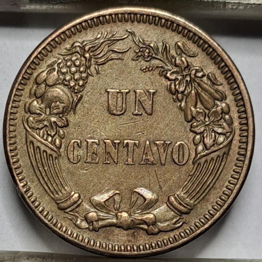 Peru 1 Sentavas 1863 KM#187.1 (6655)