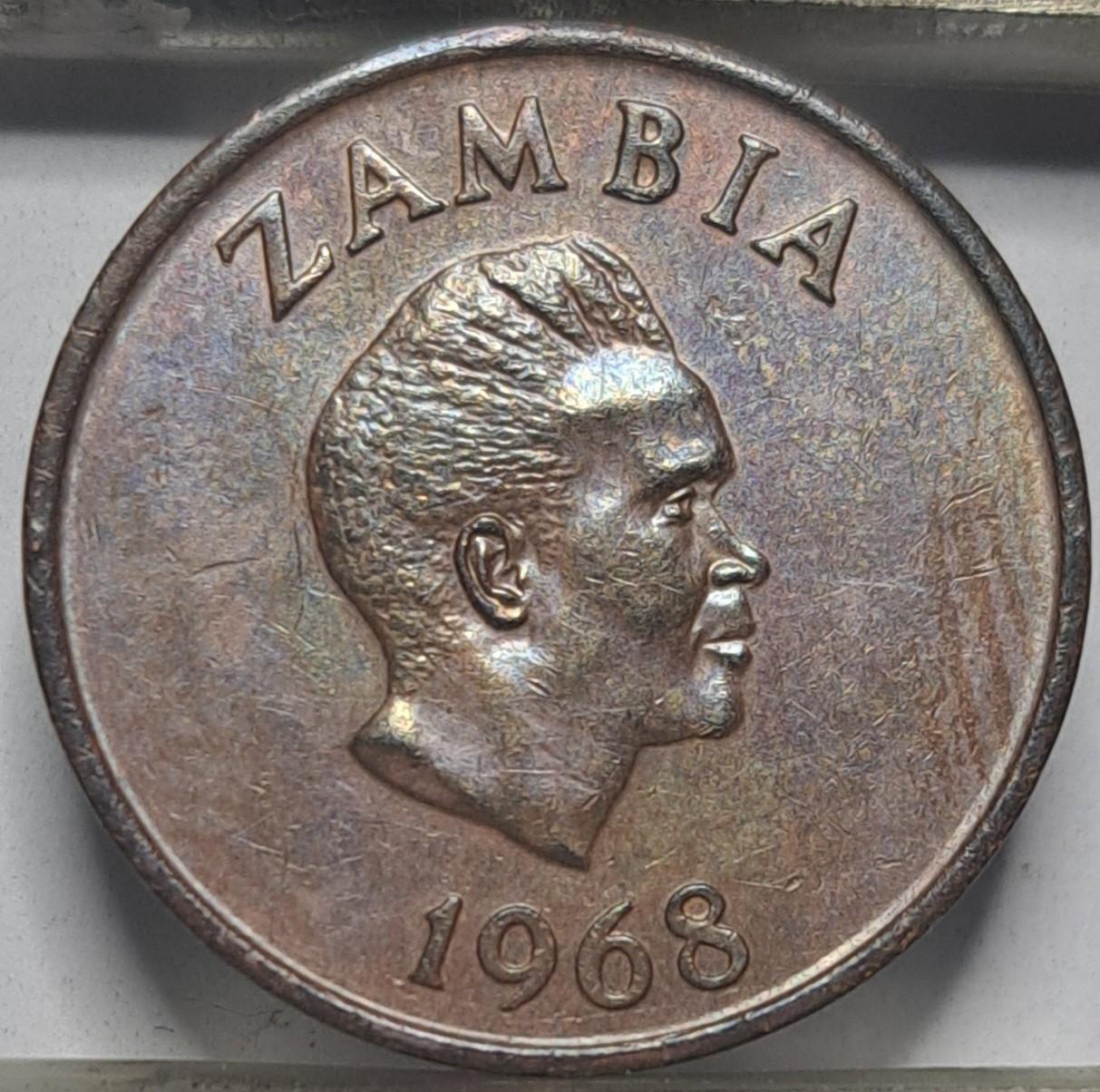 Zambija 2 Ngvės 1968 KM#10 (6593)