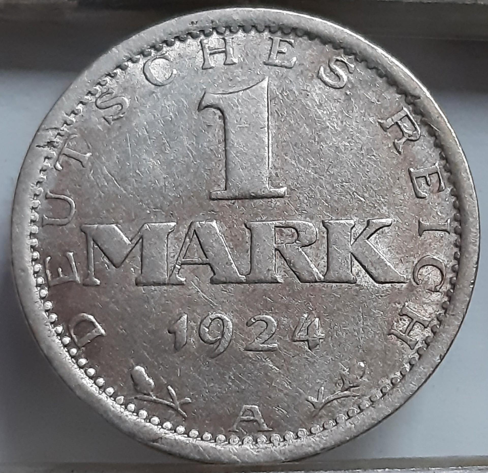 Vokietija 1 Markė A 1924 KM#42 (6853)