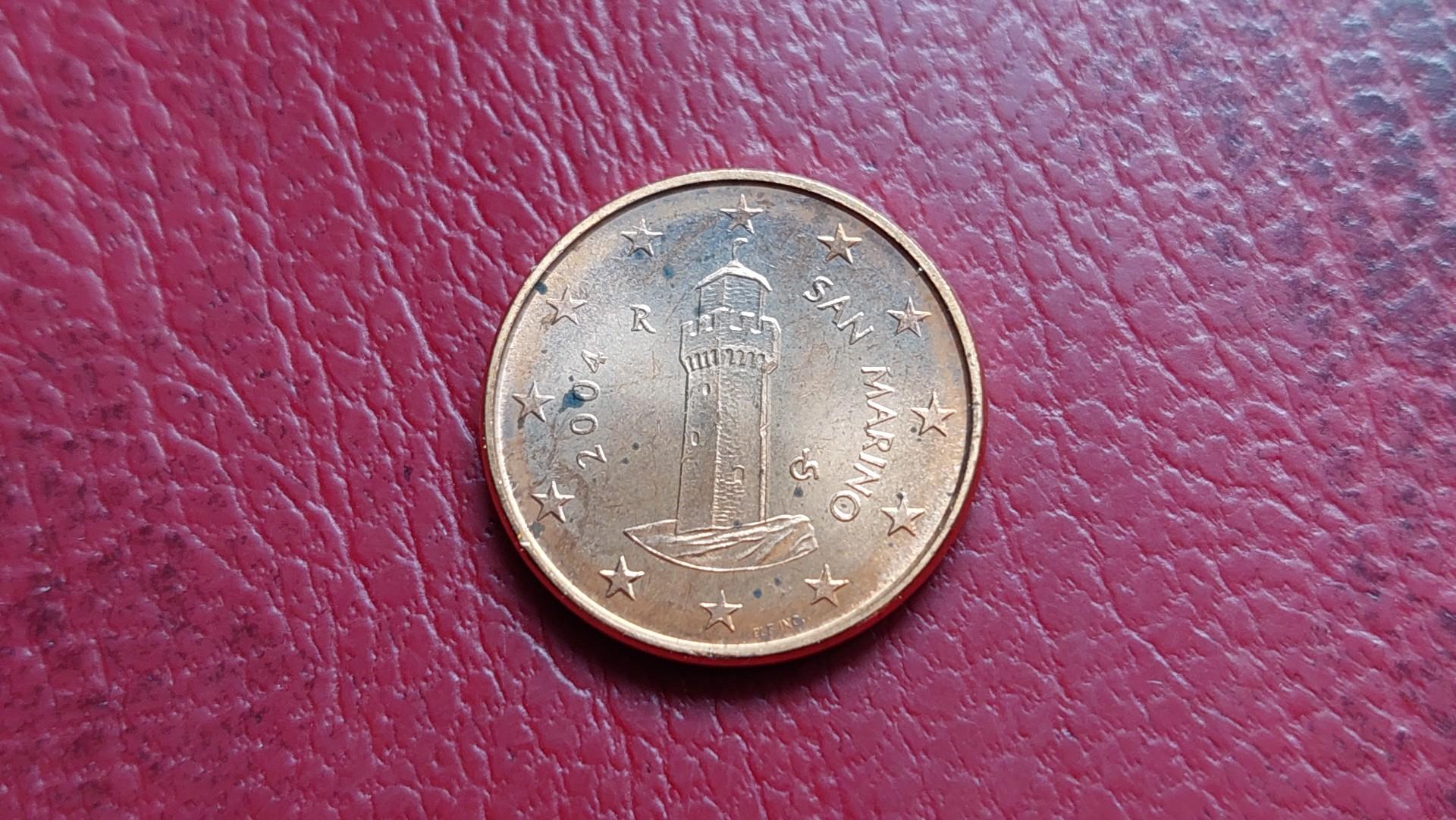 San Marinas 1 euro centas, 2004 KM# 440