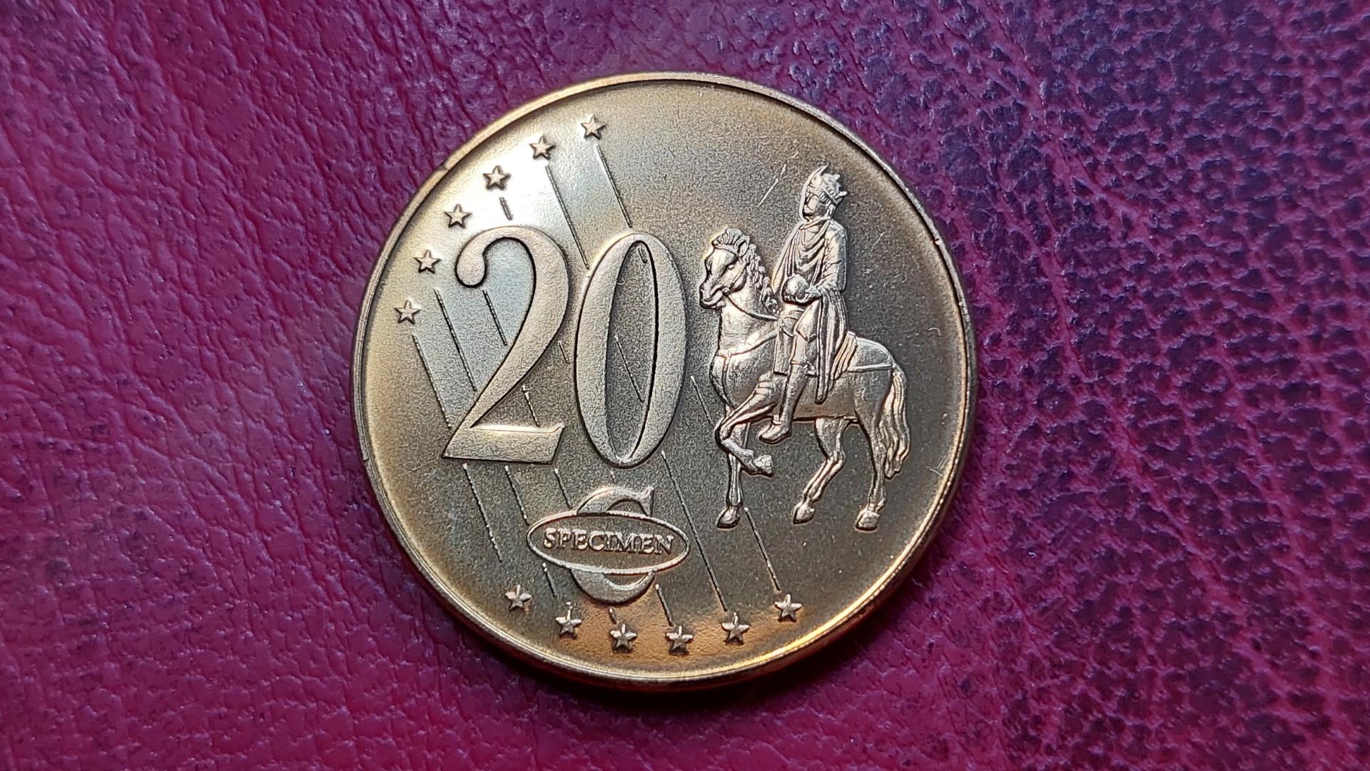 20 Euro Cent bandinys Probe Essai 2006 Vatikanas