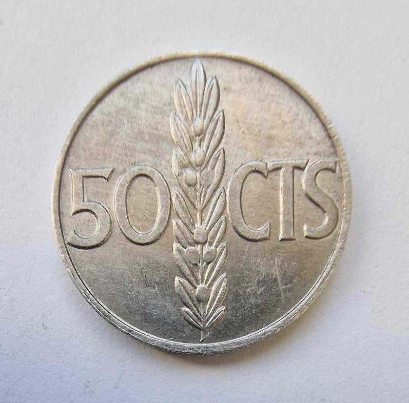 Ispanija 50 c 1966