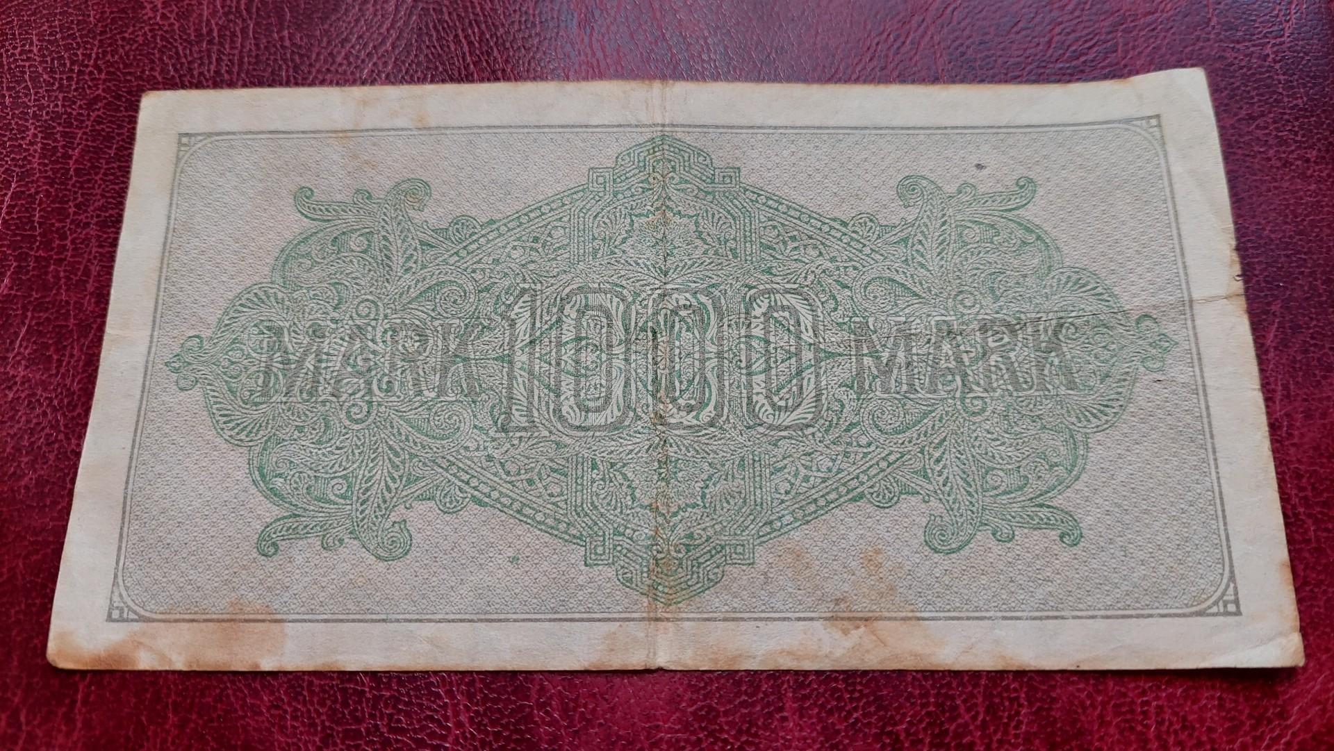 1,000 Mark 1922.09.15 Vokietija P-76e.1.PG