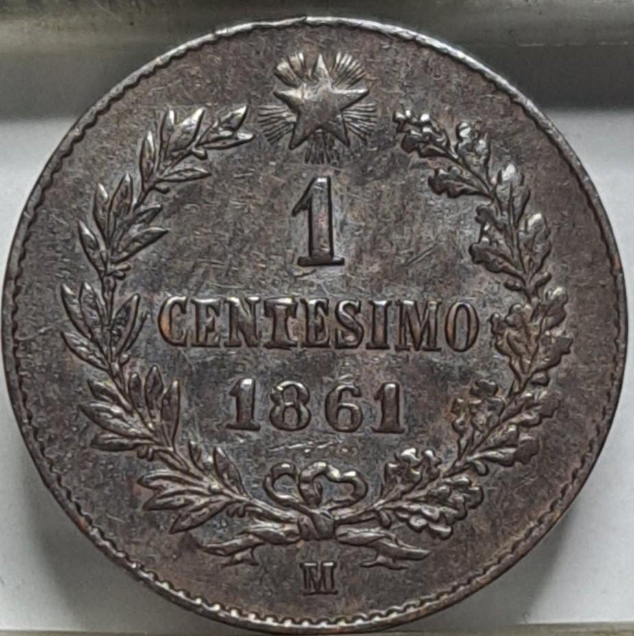 Italija 1 čentezimas M 1861 KM#1 (6946)