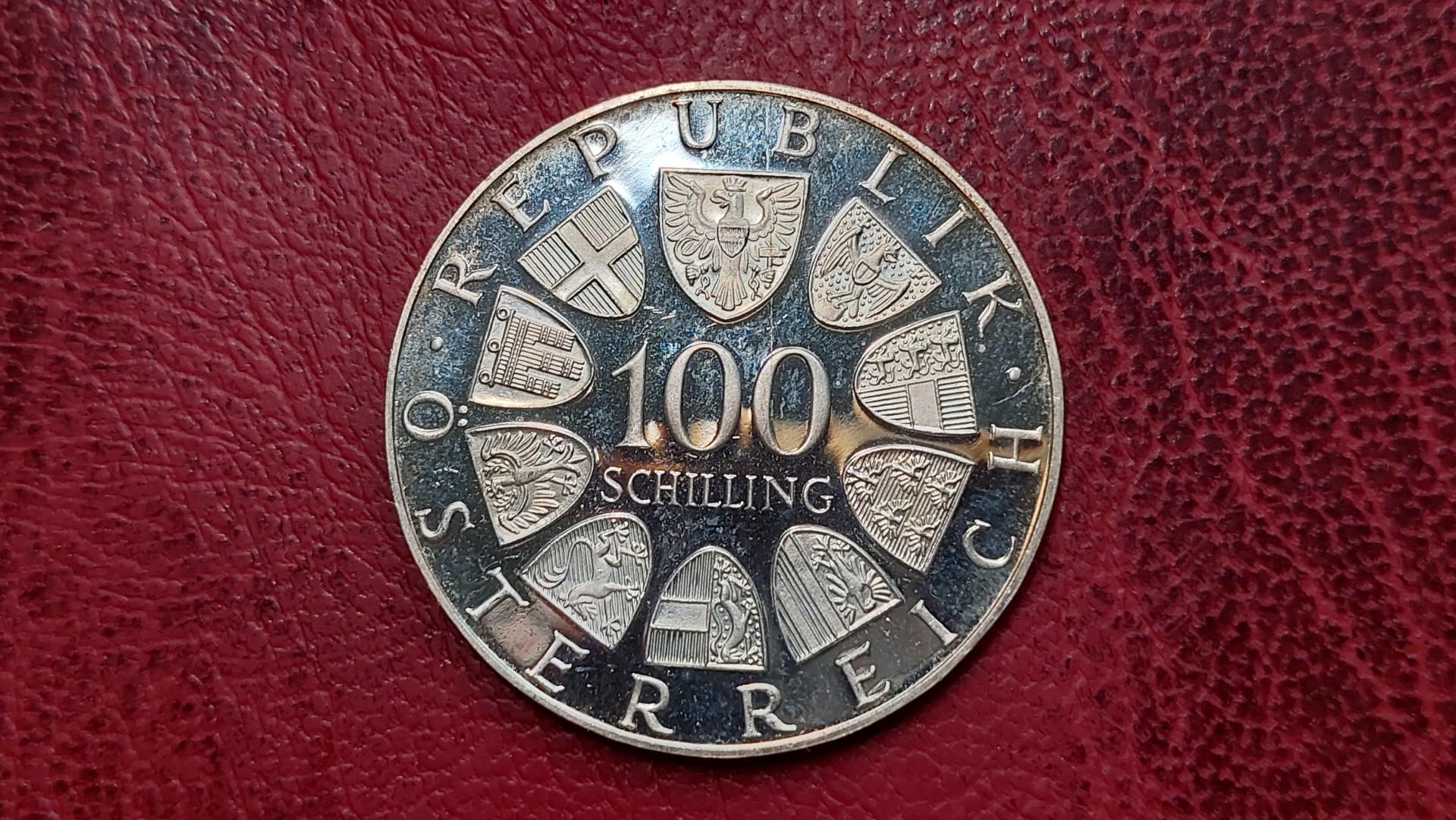 Austrija 100 šilingų, 1975 KM# 2923 AG Štraus