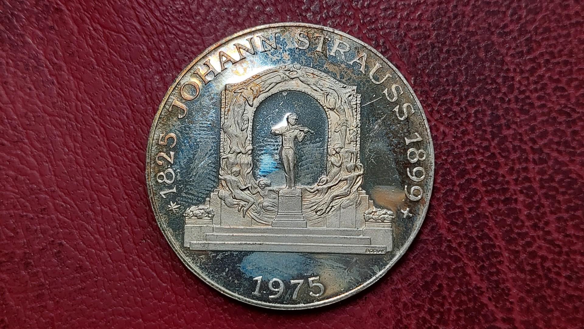 Austrija 100 šilingų, 1975 KM# 2923 AG Štraus