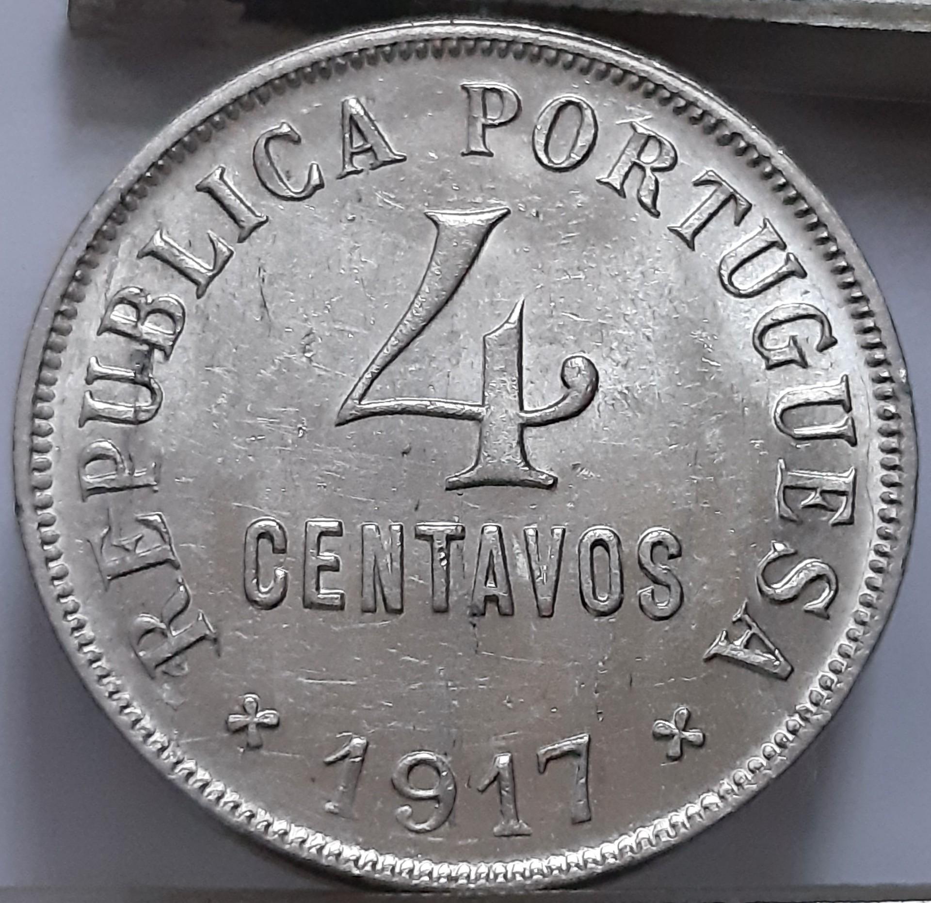 Portugalija 4 sentavai 1917 KM#566 (7012)