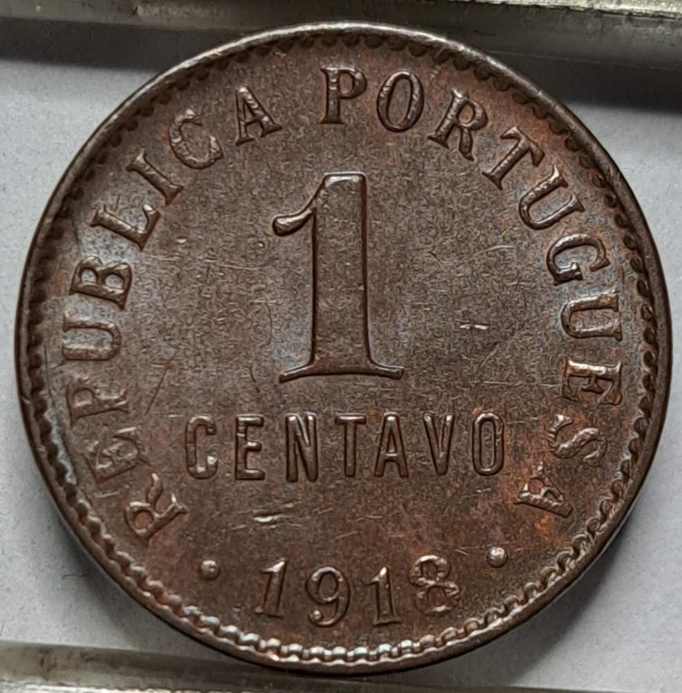 Portugalija 1 sentavas 1918 KM#565 (7022)