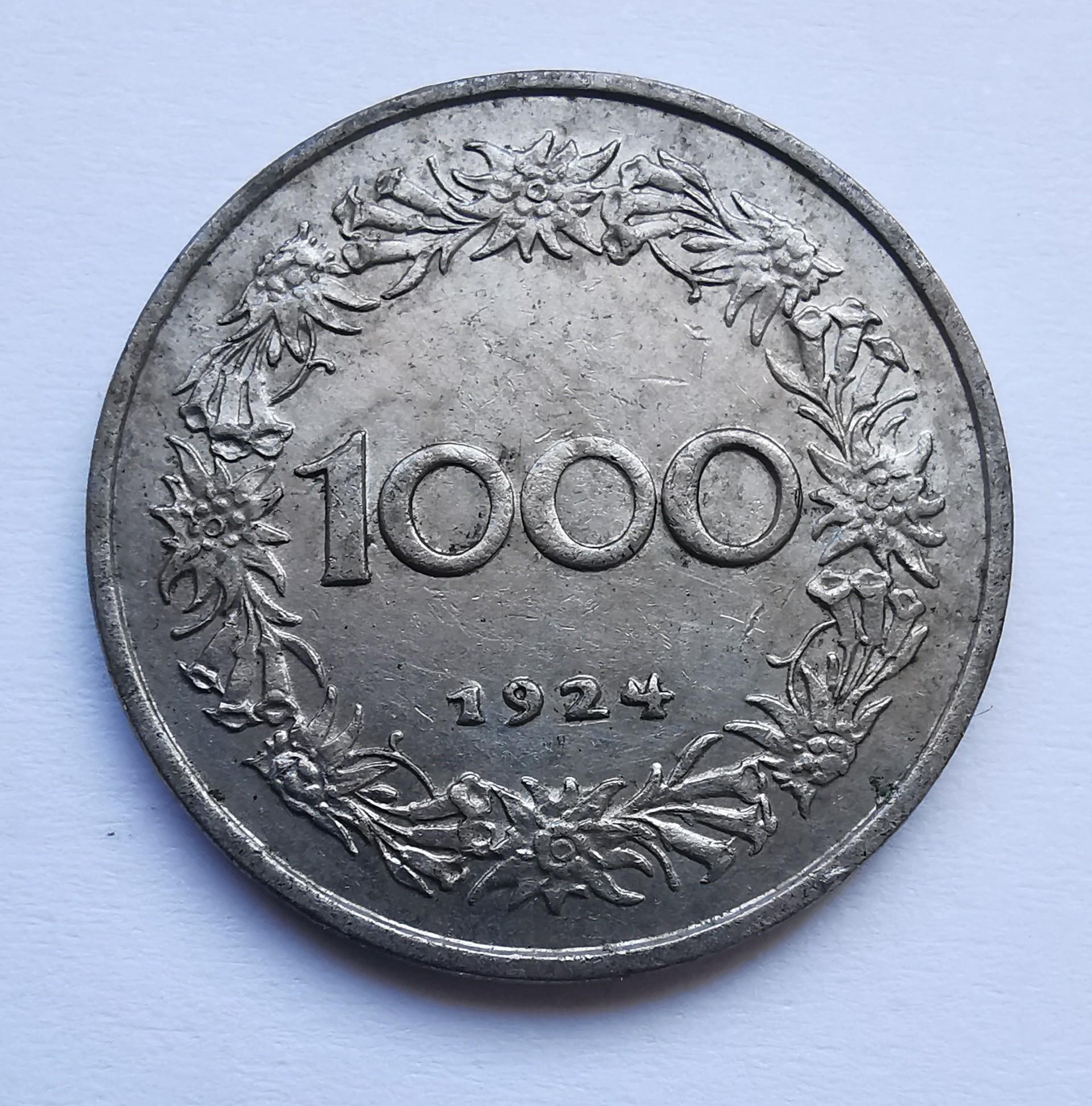 Austrija 1000 gr 1924