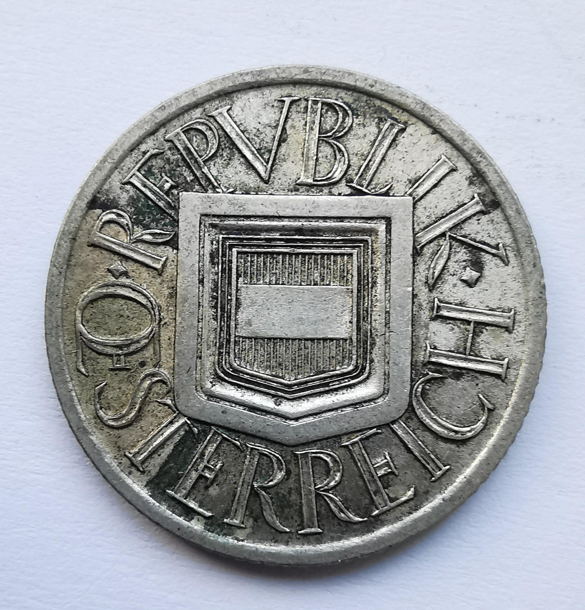 Austrija 1/2 šilingo 1925 sidabras