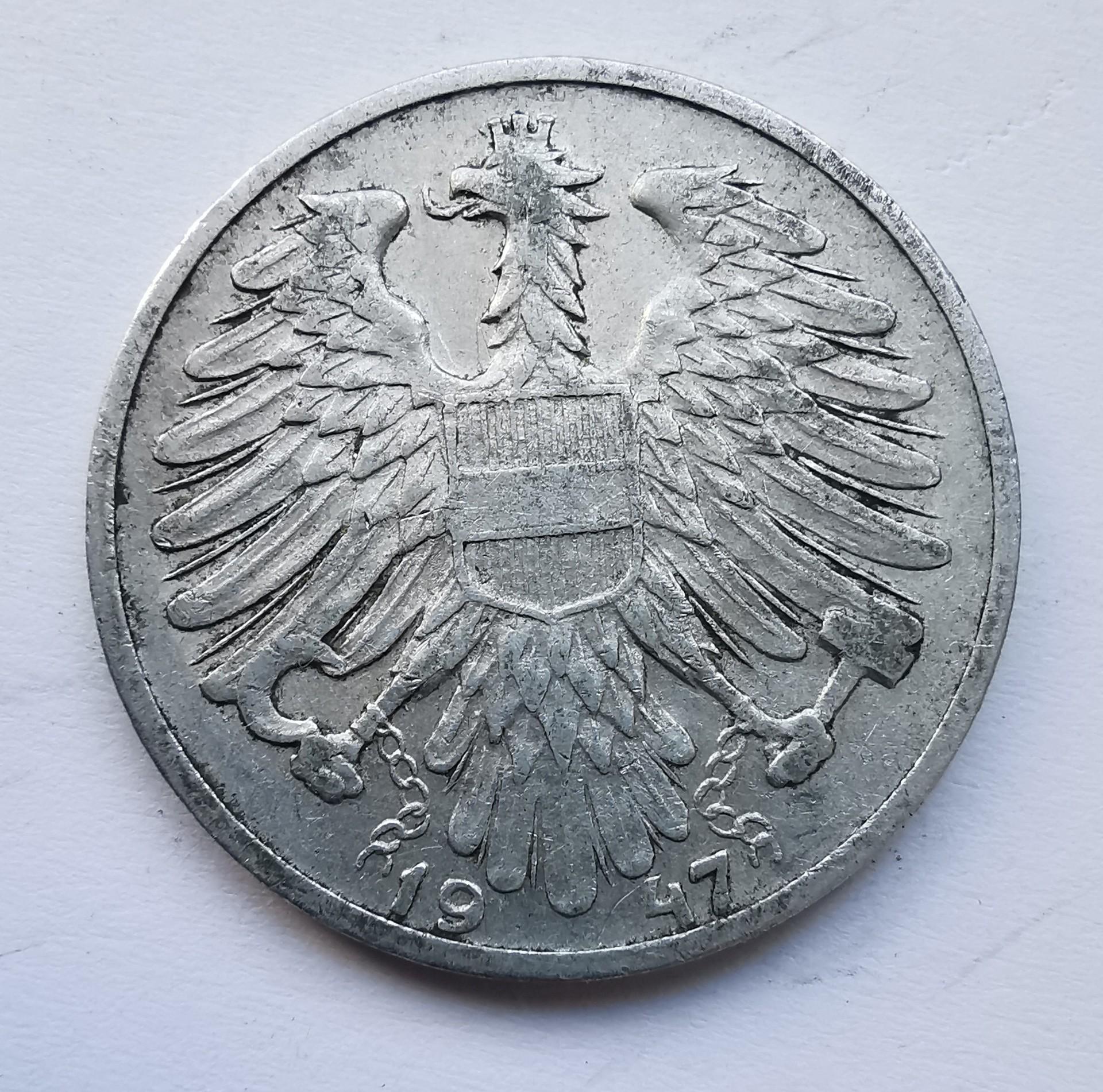 Austrija 1 šilingas 1947