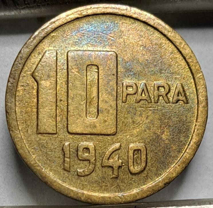 Turkija 10 Parų 1940 KM#868 (7163)