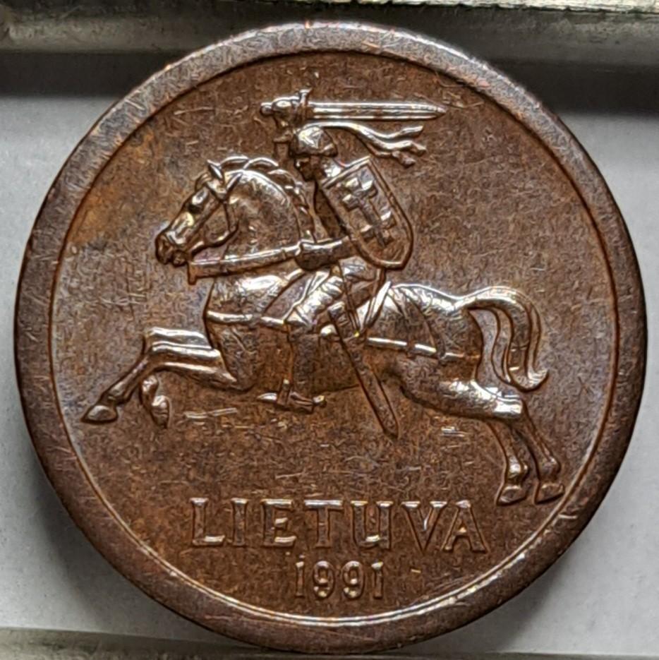 Lietuva 10 Centu 1991 KM#88 (7153)