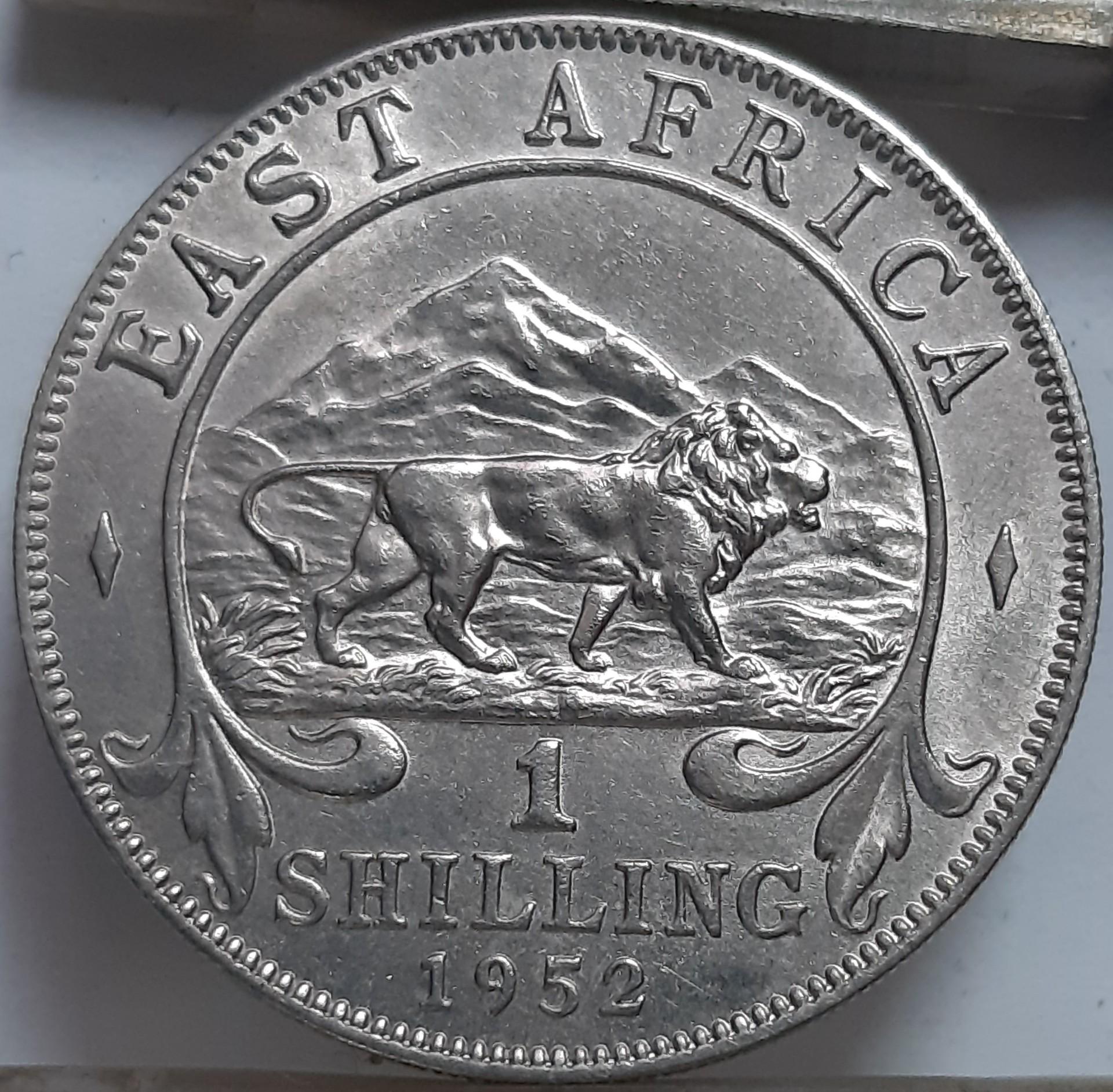 Britų Rytų Afrika 1 Šilingas 1952 KM#31 (6839)