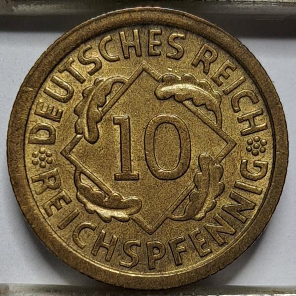 Vokietija 10 reichspfenigų F 1935 KM#40 (7248)