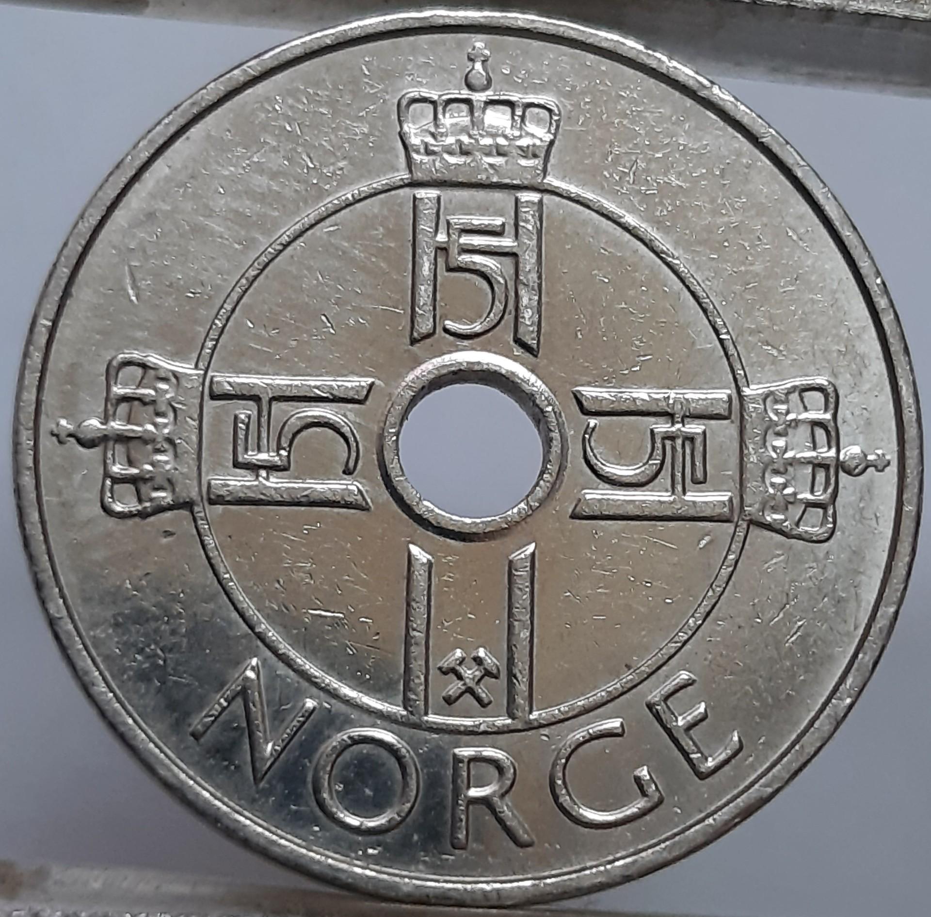 Norvegija 1 krona 2008 KM#462 (7251)