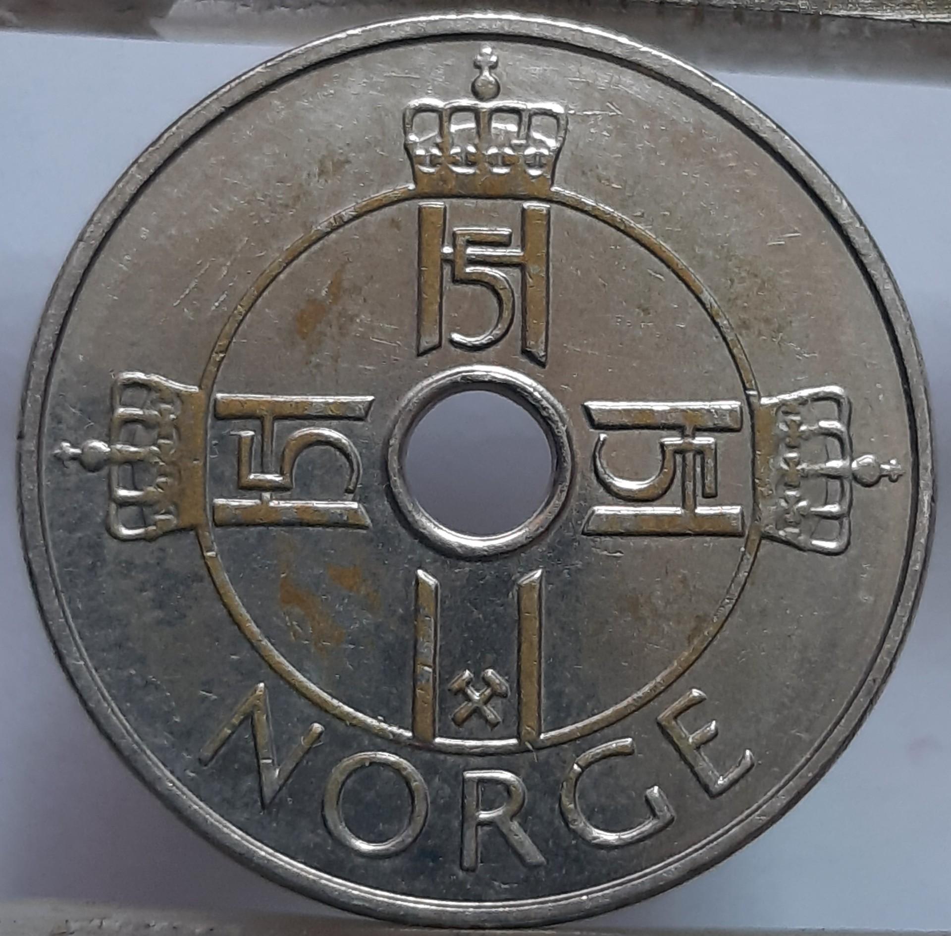 Norvegija 1 krona 2015 KM#462 (7246)