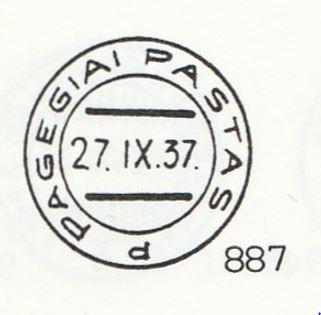 PAGĖGIAI PAŠTAS d 1936.IV.29