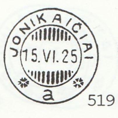 JONIKAIČIAI a 1931.III.10