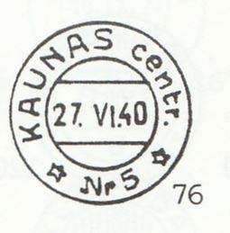 KAUNAS Centr. Nr5 1940.VII.10