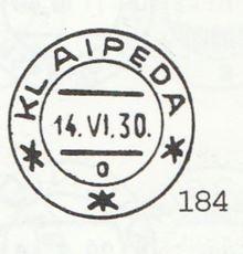 KLAIPĖDA o 1930.VII.14