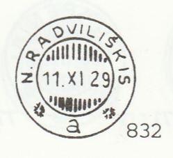 N.RADVILIŠKIS a 1930.IV.23