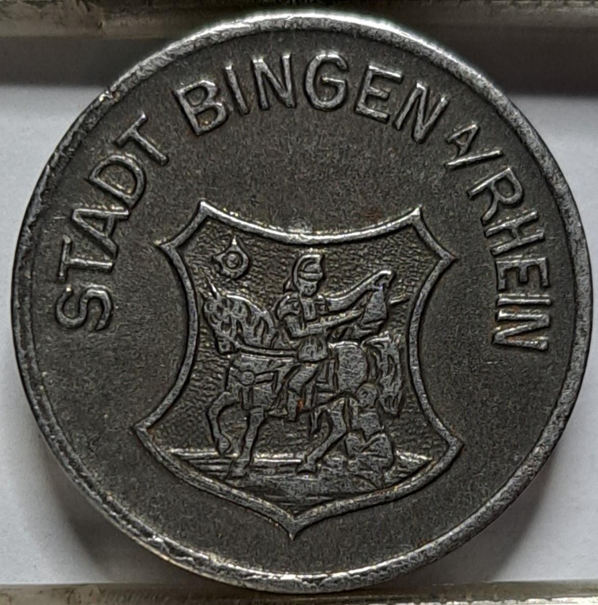 Bingenas prie Reino 10 pfenigų 1919 N#31795 (7266)