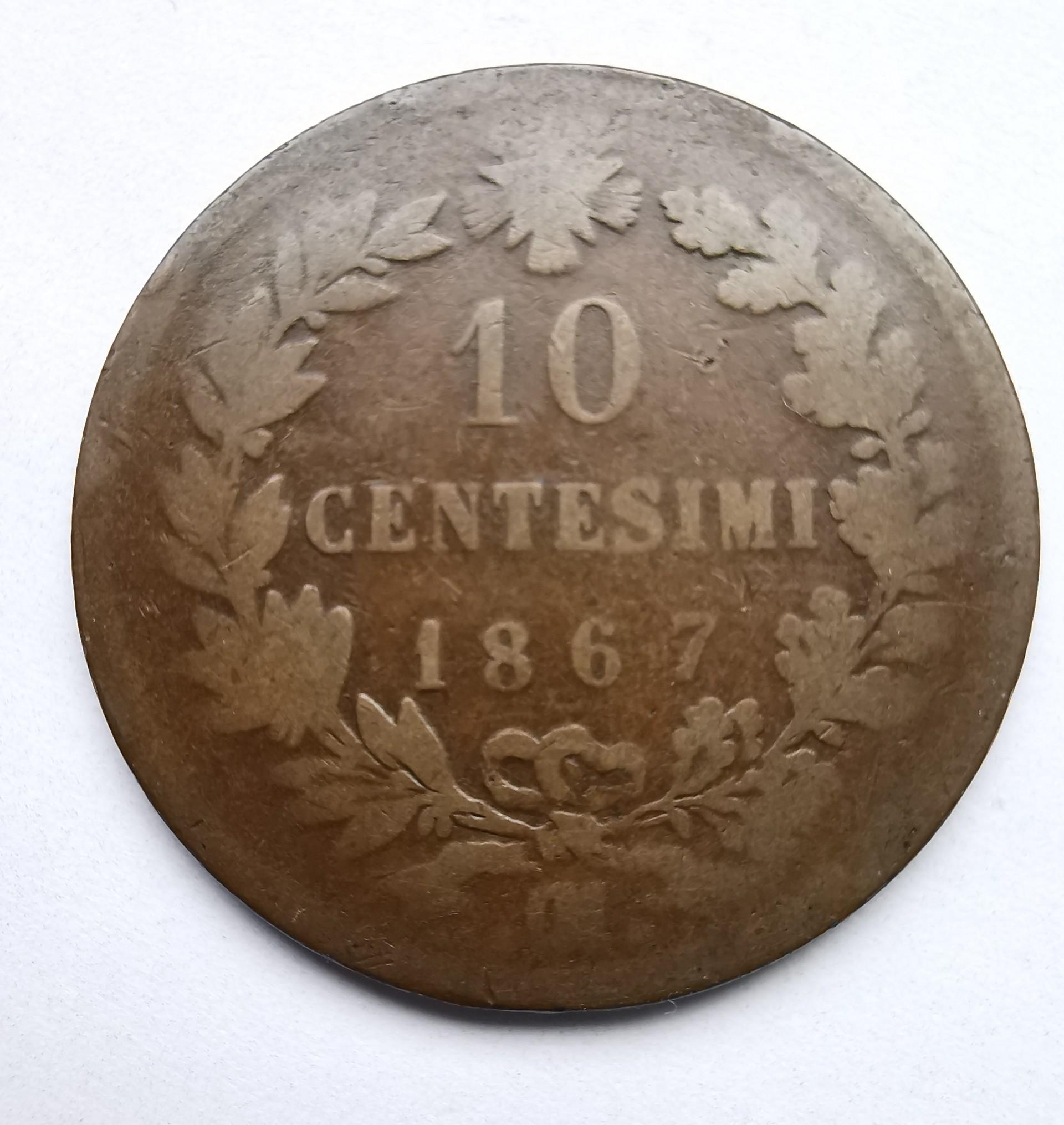 Italija 10 c 1867