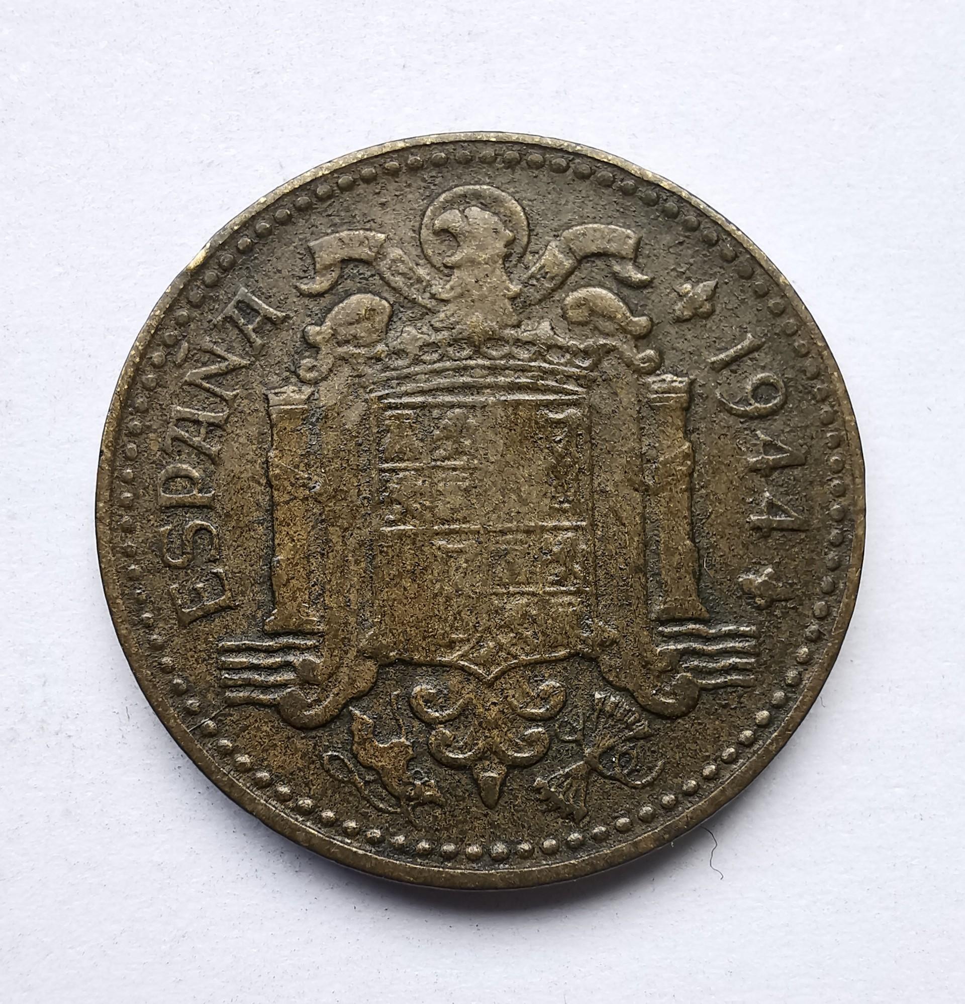 Ispanija 1 peseta 1944