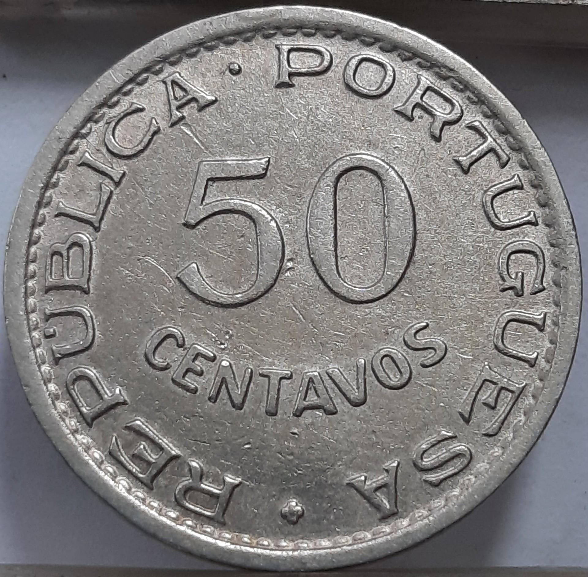 Mozambikas 50 sentavų 1950 KM#76 (7395)