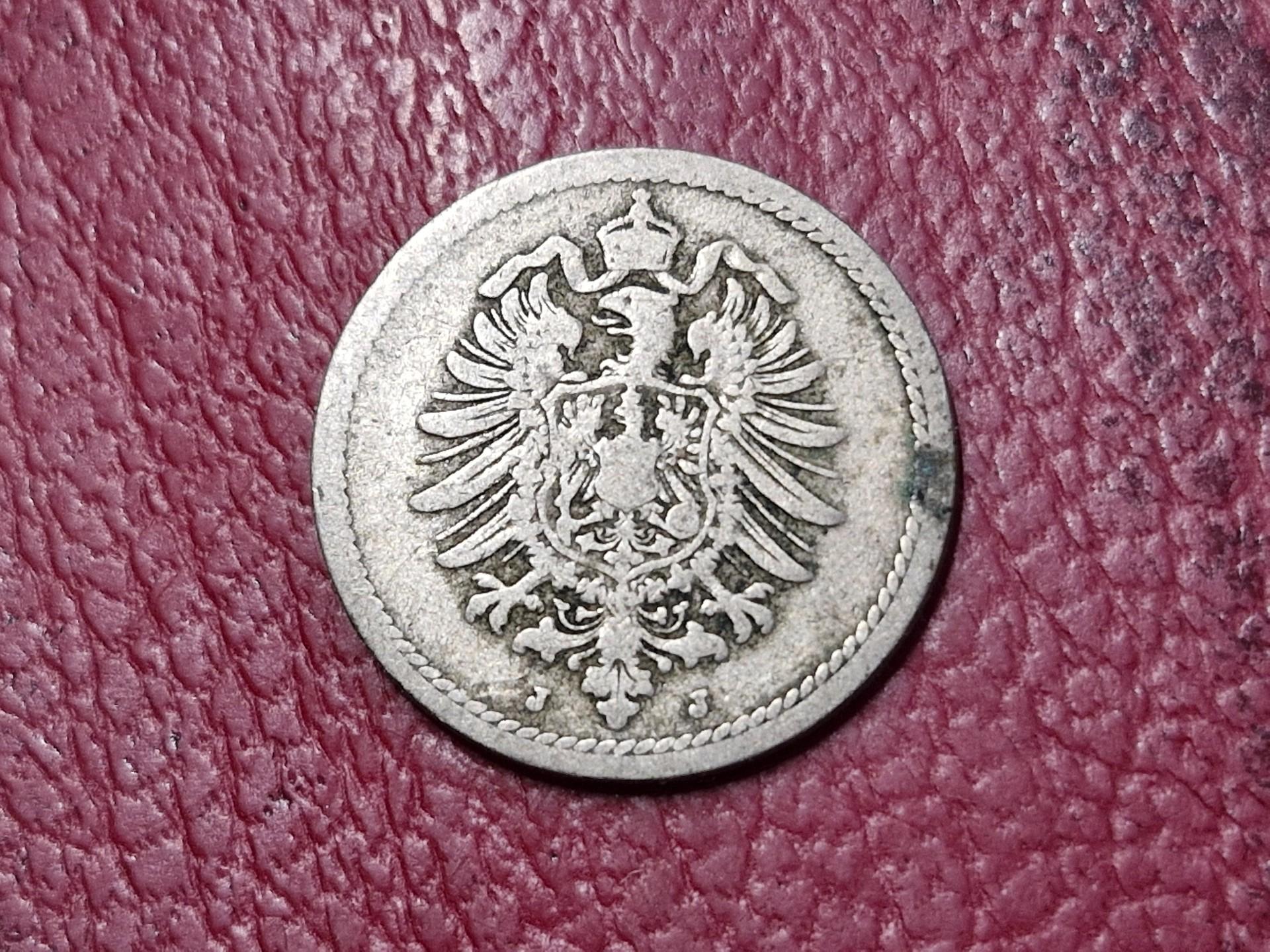 Vokietija 5 pfenigai, 1888J KM# 3